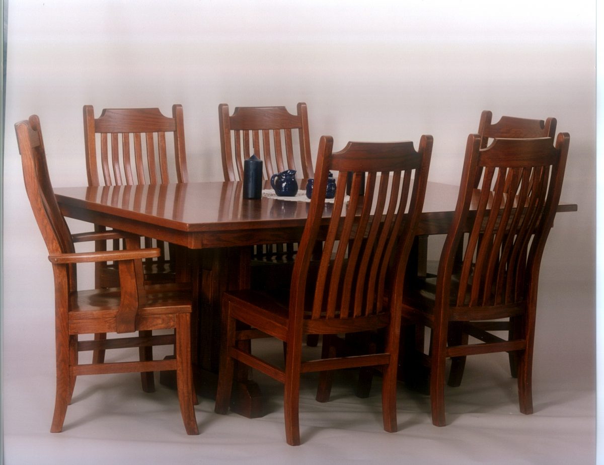 amish mission dining room chairs